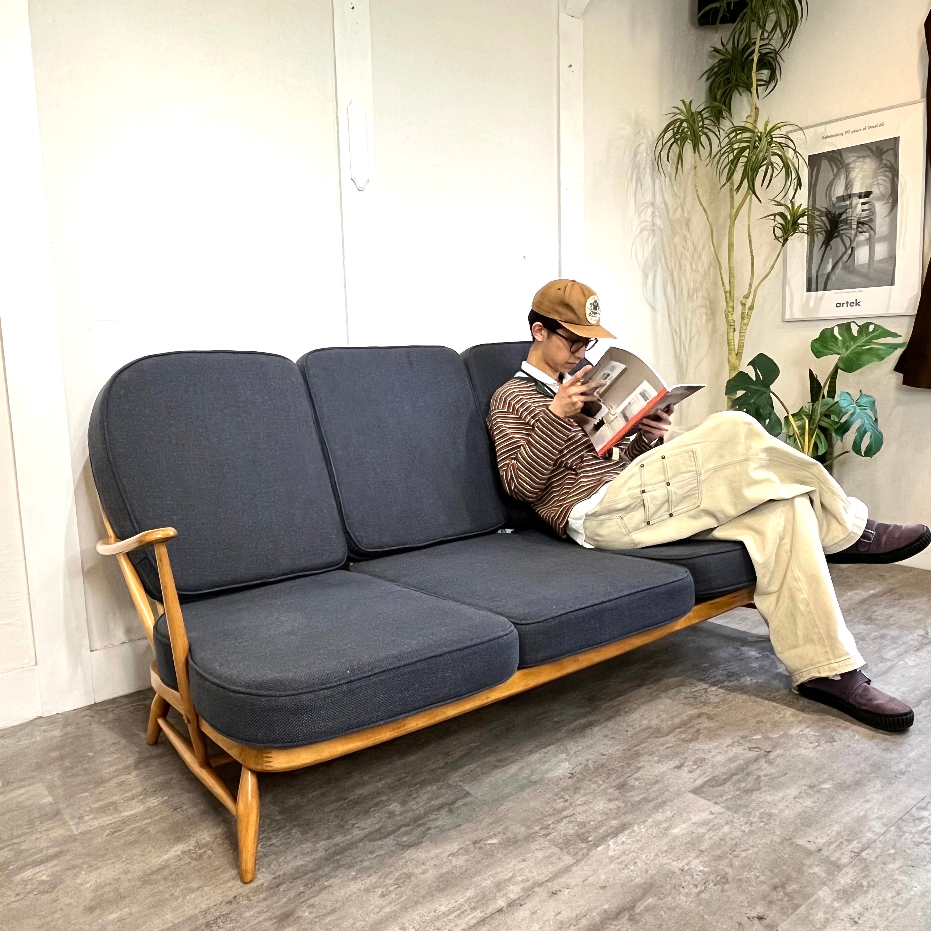 アーコール / ERCOL 3シーター ソファ イギリス ヴィンテージ 3人掛け