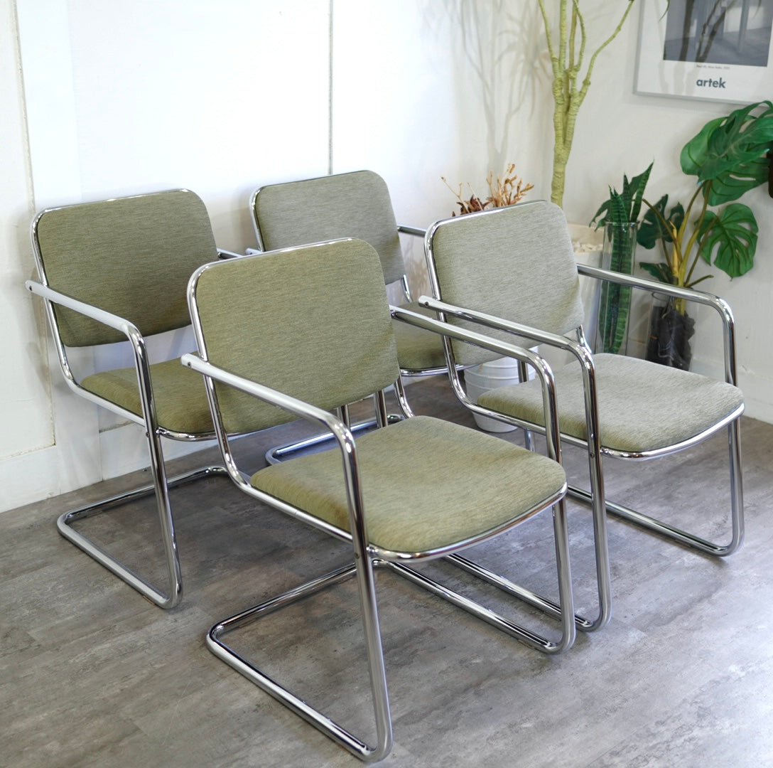 カンテレバーチェア ダイニングチェア インダストリアル モダン 中古