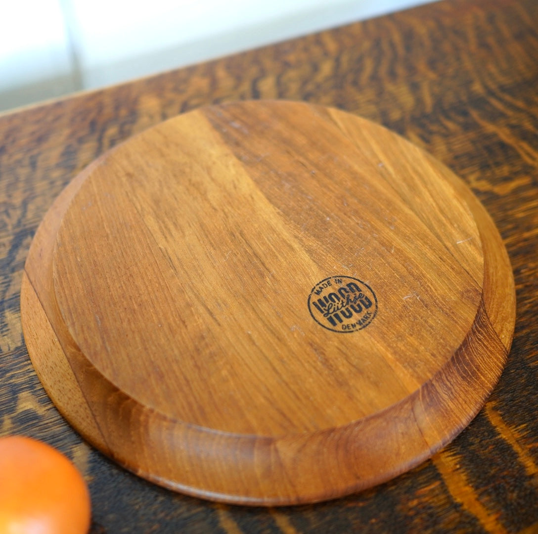 北欧ヴィンテージ チーズドームチーク材 デンマーク 60's 小物入れ