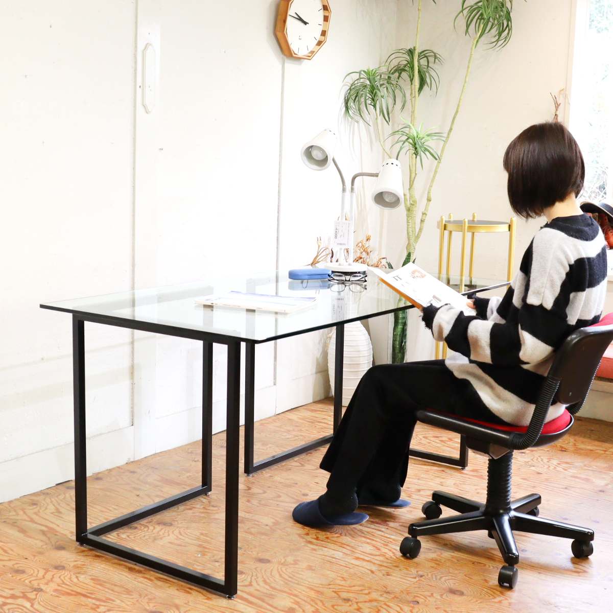 ビスレー / BISLEY テレワークデスク Lフット600スチール ブラック