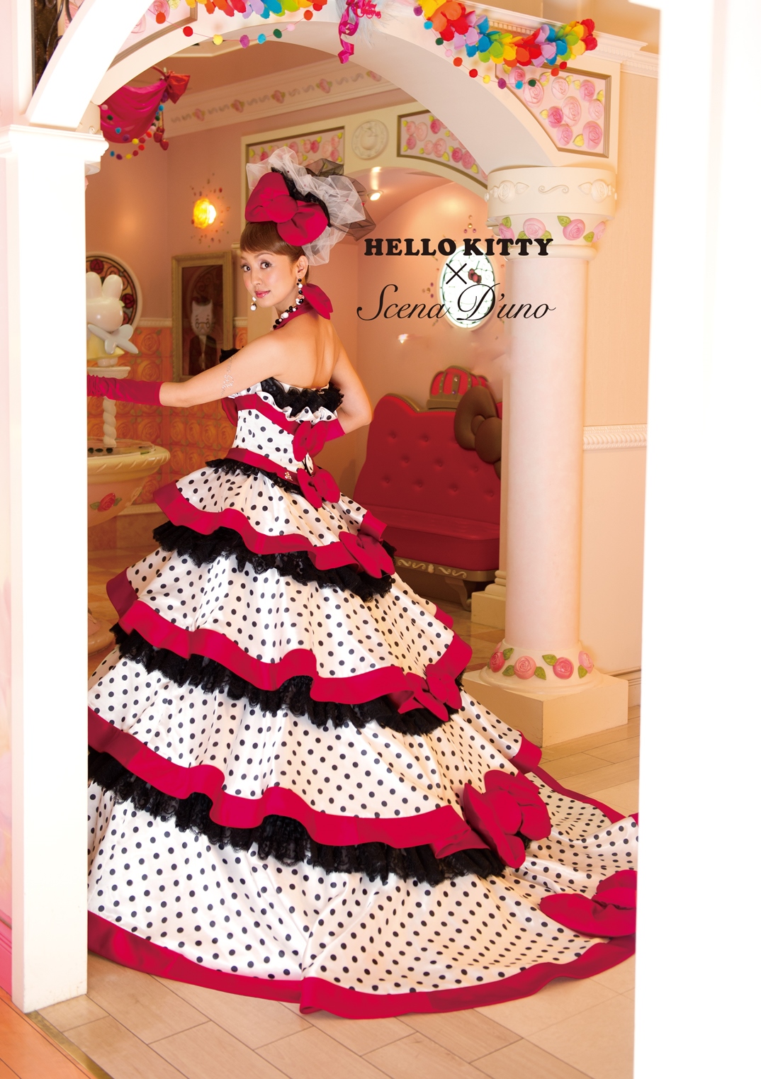 NO.80002 Hello Kitty × Scena D'uno カラードレス キティリボン｜愛