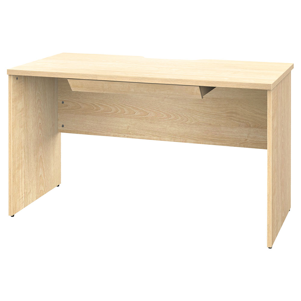 プラン木製デスク W1200×D600 ナチュラル×ナチュラル脚 引出付き RFPD