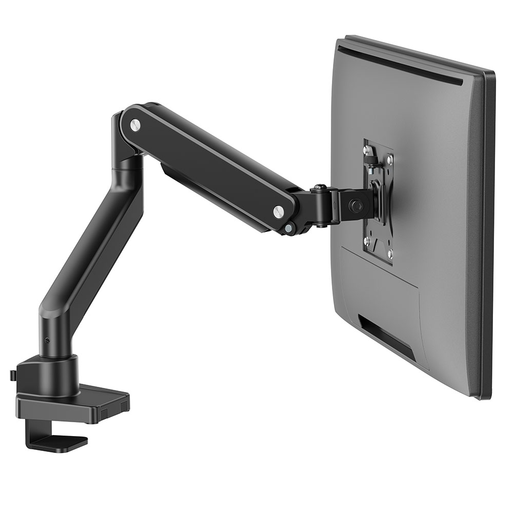 モニターアーム メカニカルスプリング式 上締めタイプ シングル