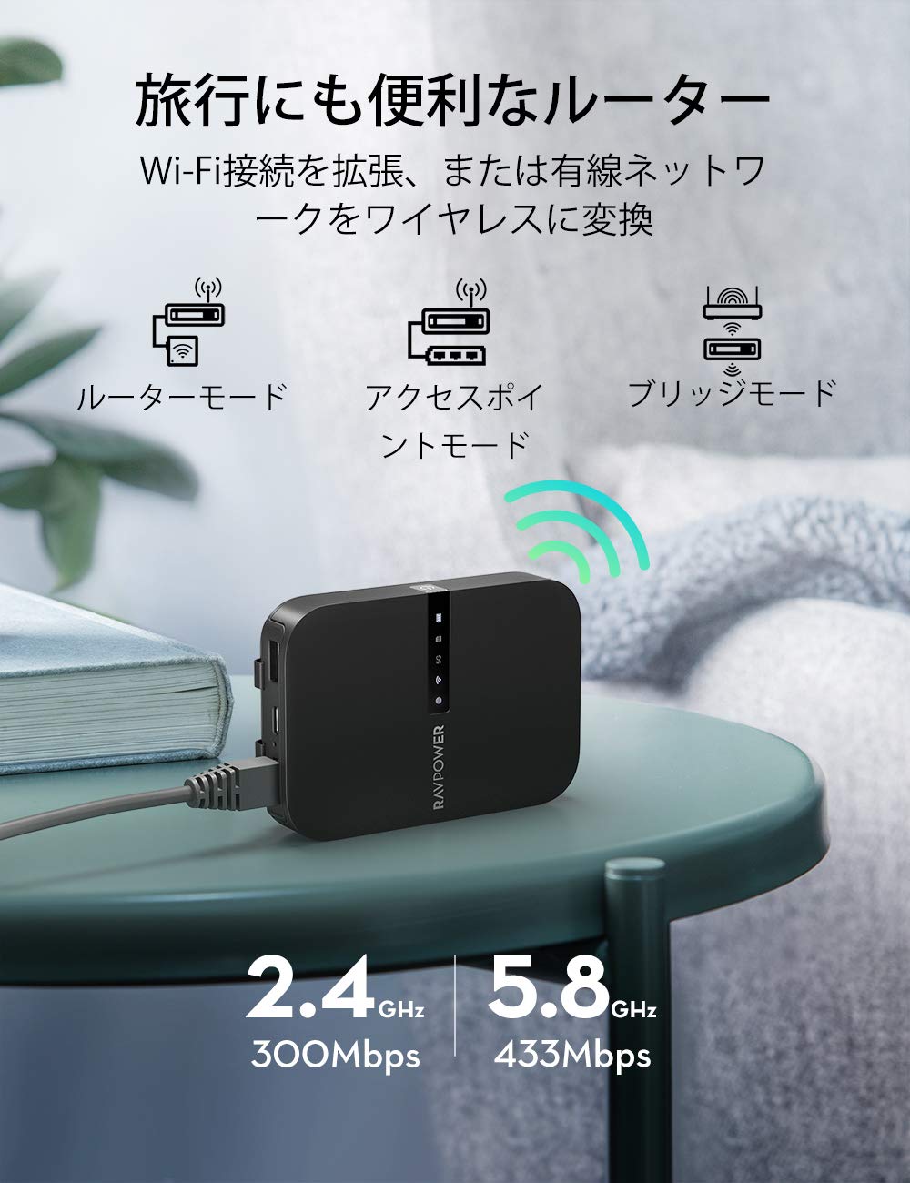 FileHub RP-WD009 | RAVPower Japan RAVPower 多機能型ワイヤレス