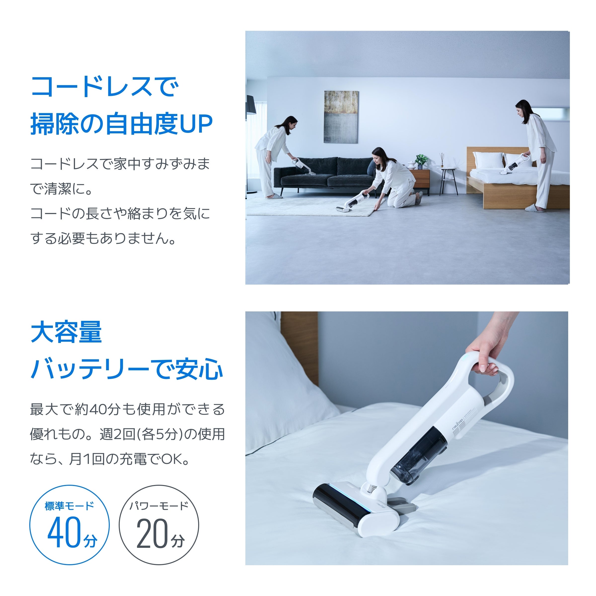 コードレスUV布団クリーナー レイコップ RS5