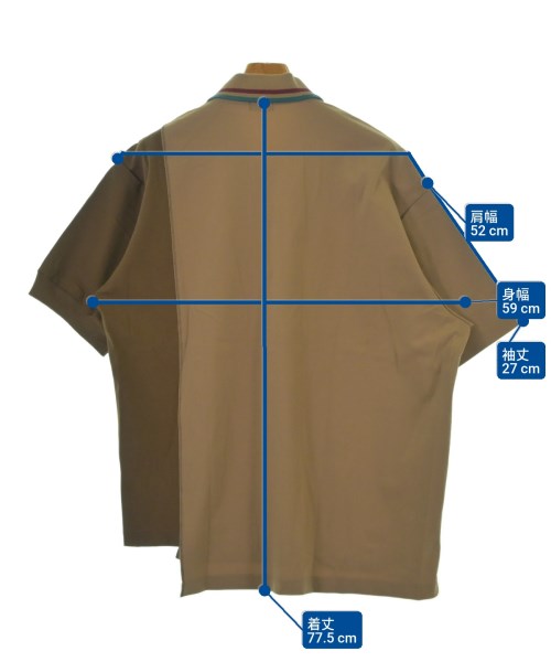 kolor/BEACON（カラービーコン）ポロシャツ 茶 サイズ:3(L位) メンズ