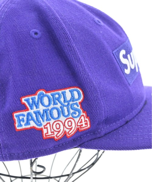 Supreme（シュプリーム）キャップ 紫 サイズ:60.6 メンズ