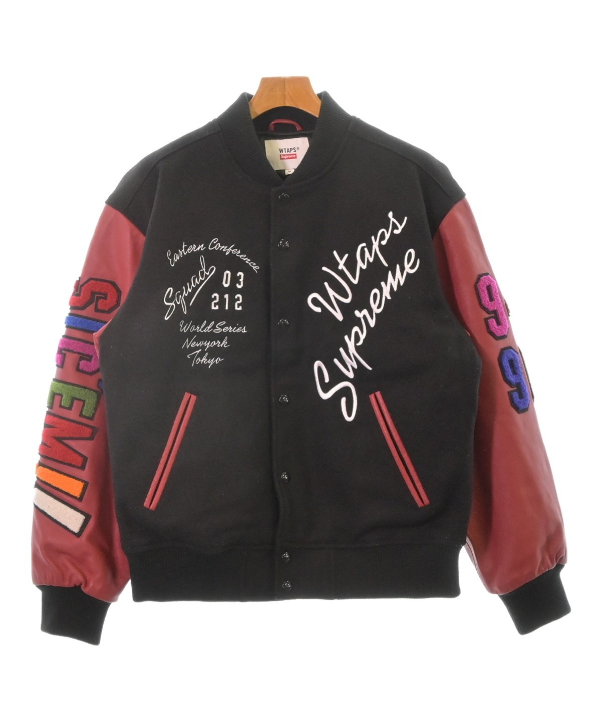 Supreme（シュプリーム）スタジャン 黒 サイズ:M メンズ/2200528174025