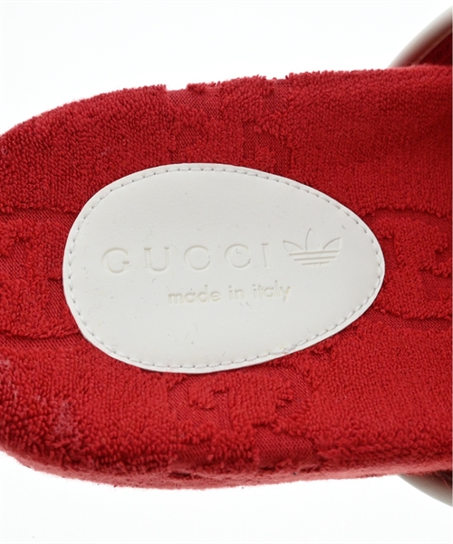 GUCCI（グッチ）サンダル 赤 サイズ:UK9(27.5cm位) メンズ