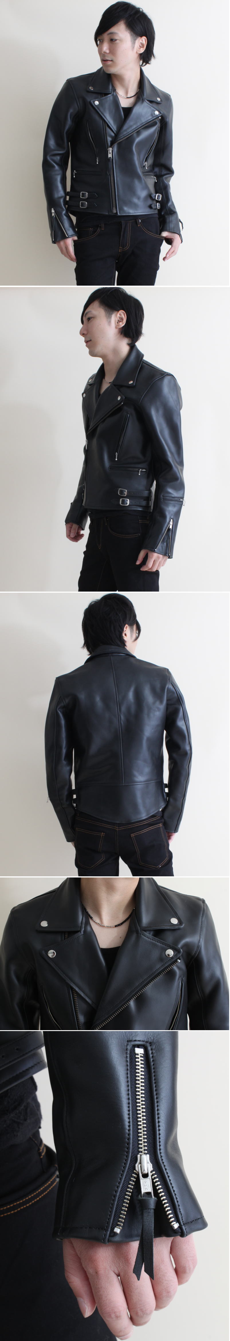 楽天市場】フリーダムレザー レザージャケット カウレザー メンズ