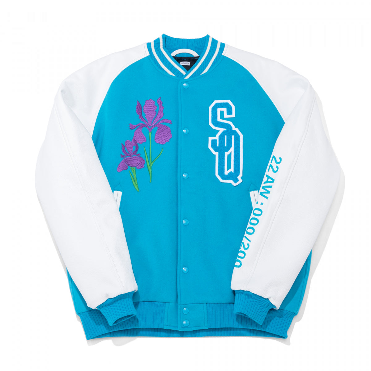 VARSITY JACKET/TURQUOISE BLUE(SQ-22AW-JK-06) – R&Co.