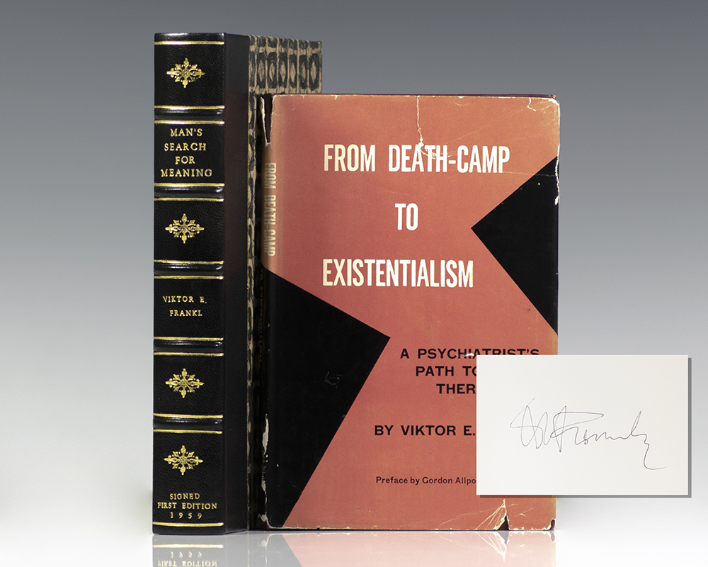 Man's Search For Meaning Viktor Frankl First Edition Signed Rare