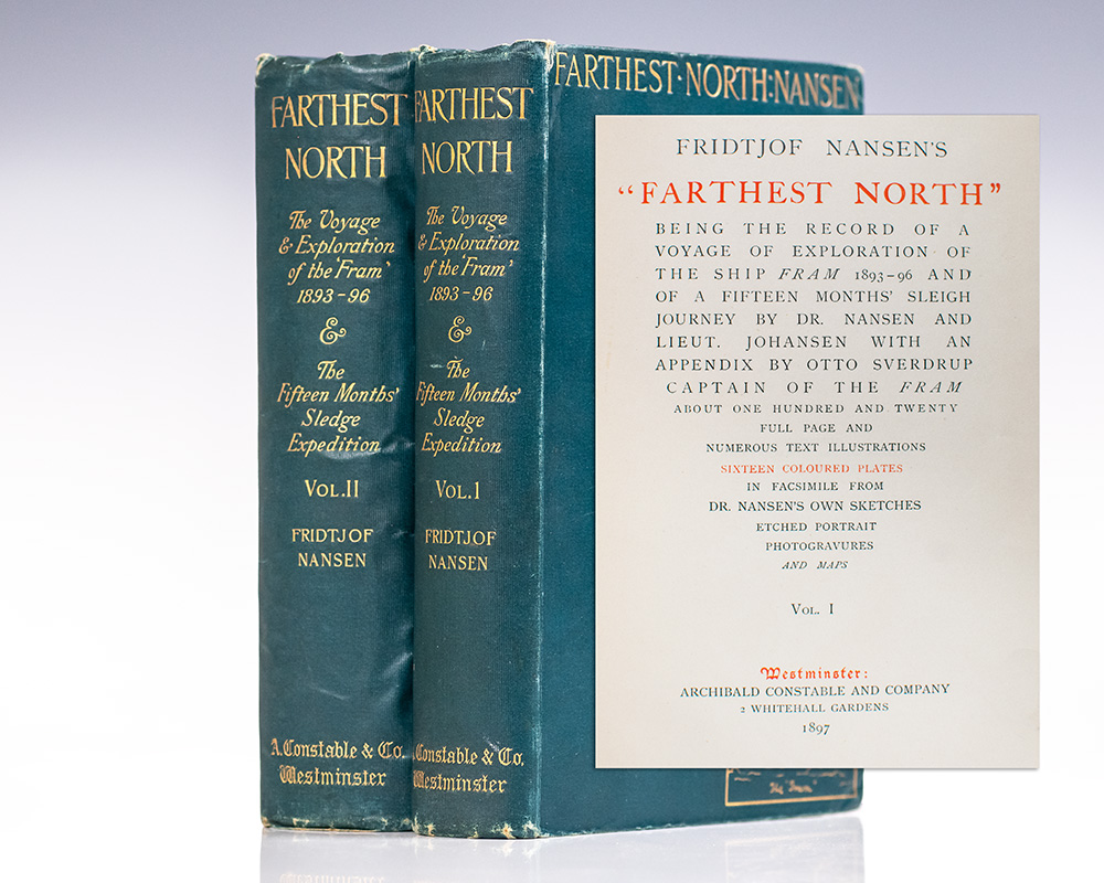 The First Crossing of Greenland NANSEN, Fridtjof First Edition