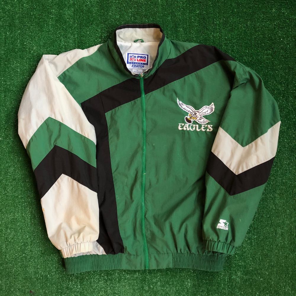 90's Philadelphia Eagles Starter NFL Windbreaker Jacket Size Large
