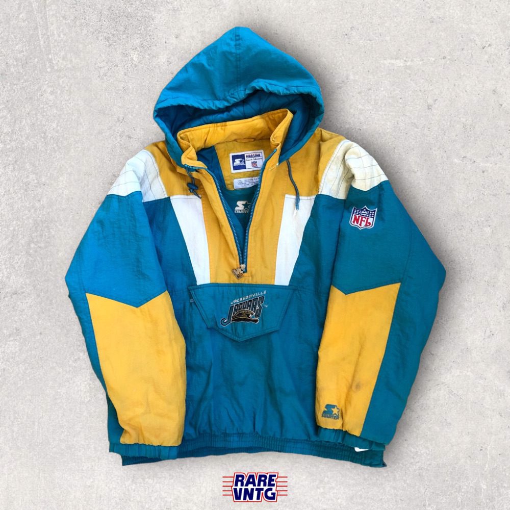 90's Jacksonville Jaguars Starter NFL Pullover Jacket Size XL