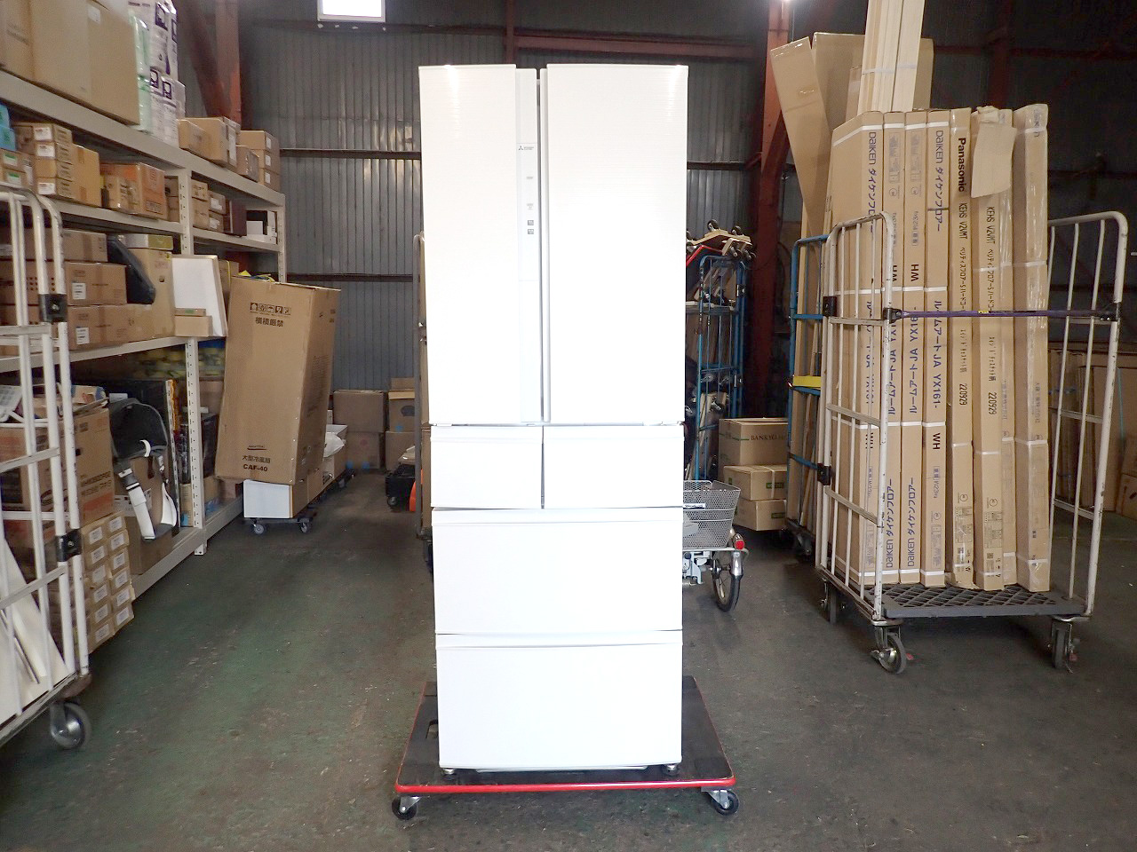 冷蔵庫 MITSUBISHI MR-R46E-W 三菱電機 切れちゃう瞬冷凍 6ドア