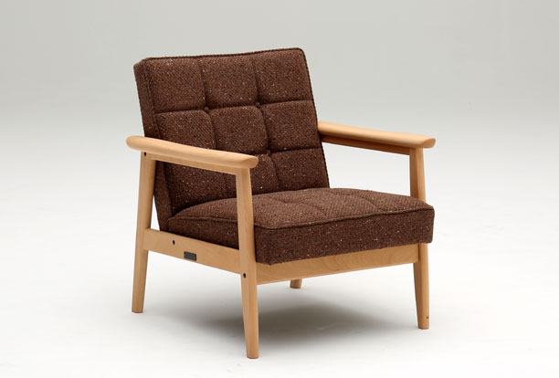 カリモク60 » Kチェア1シーター ウールナップブラウン ++ A Non Design
