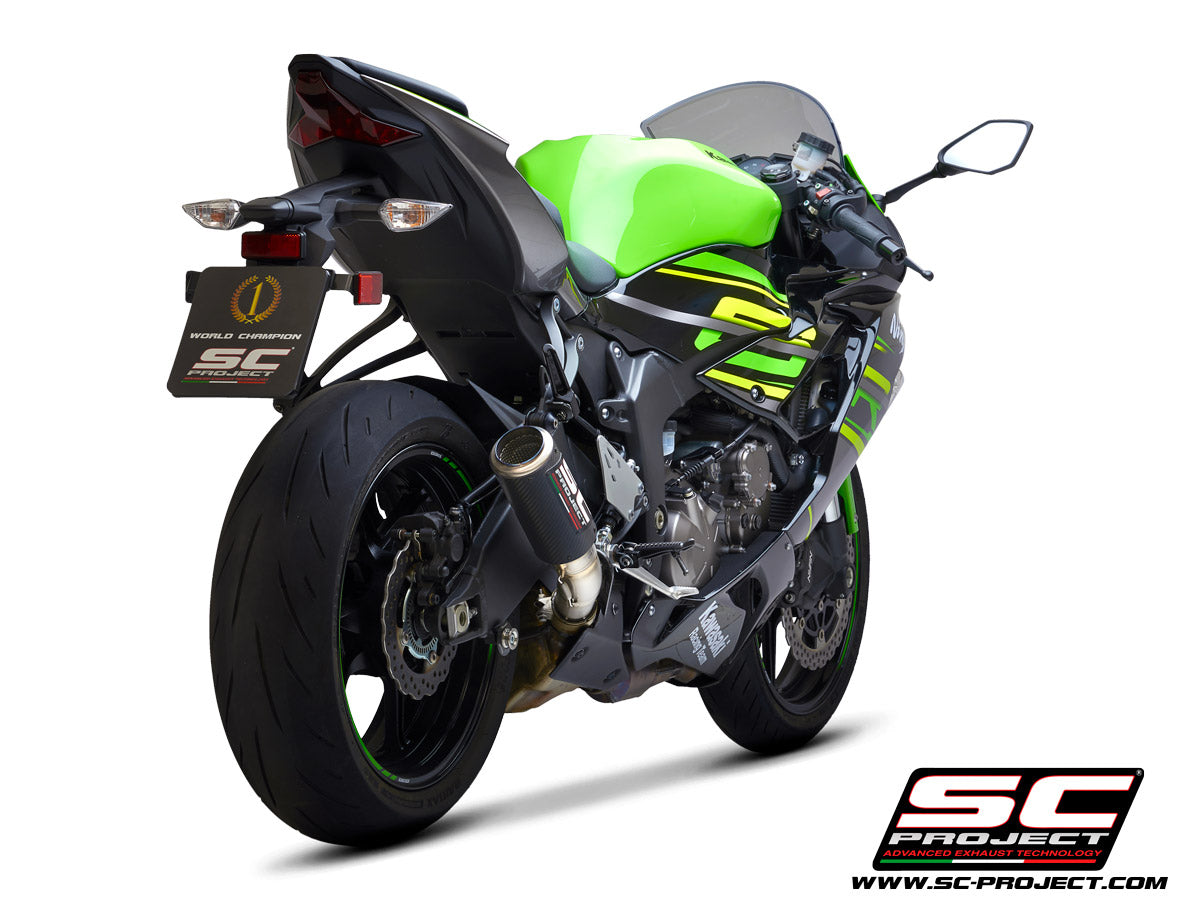 SC Project CR-T Carbon Fiber Slip-On Exhaust- Kawasaki Ninja ZX-6R