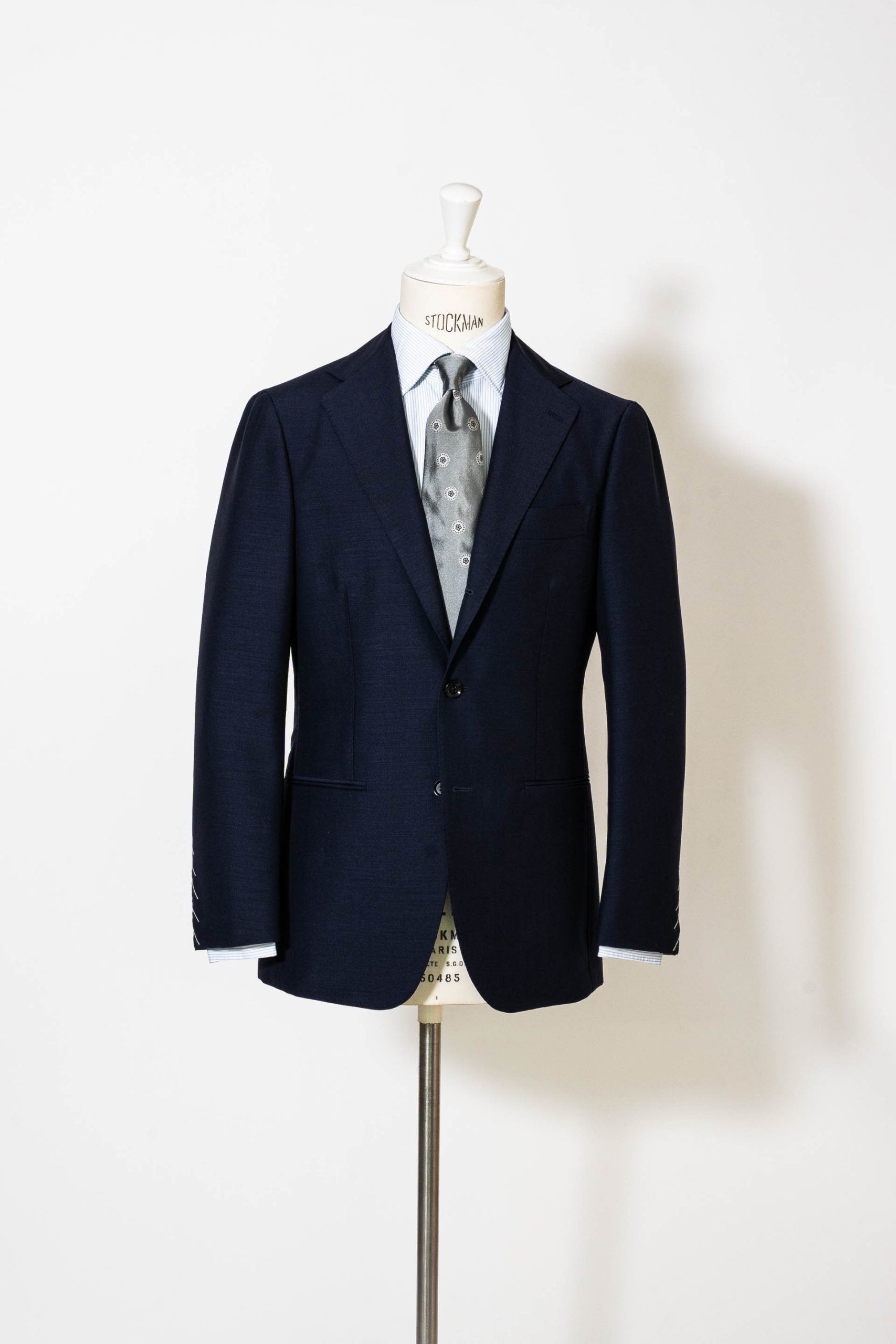 2024 Spring & Summer – Mohair Wool Navy Suit – | RING JACKET