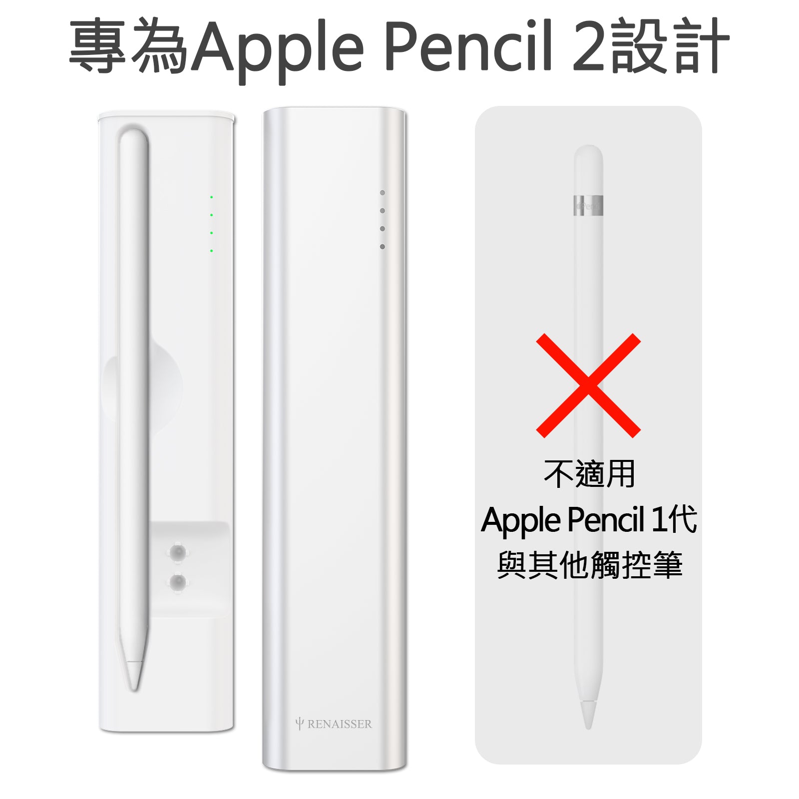 Apple Pencil 2 專用無線充電保護收納盒| RioBuds瑞歐斯智慧家居