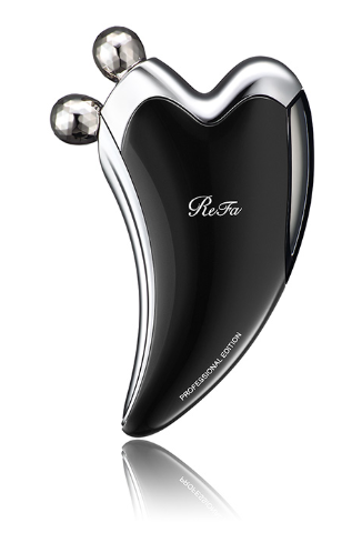 おねだりギフトに◎ 美顔ローラー：ReFa(リファ)カッサブラックモデル