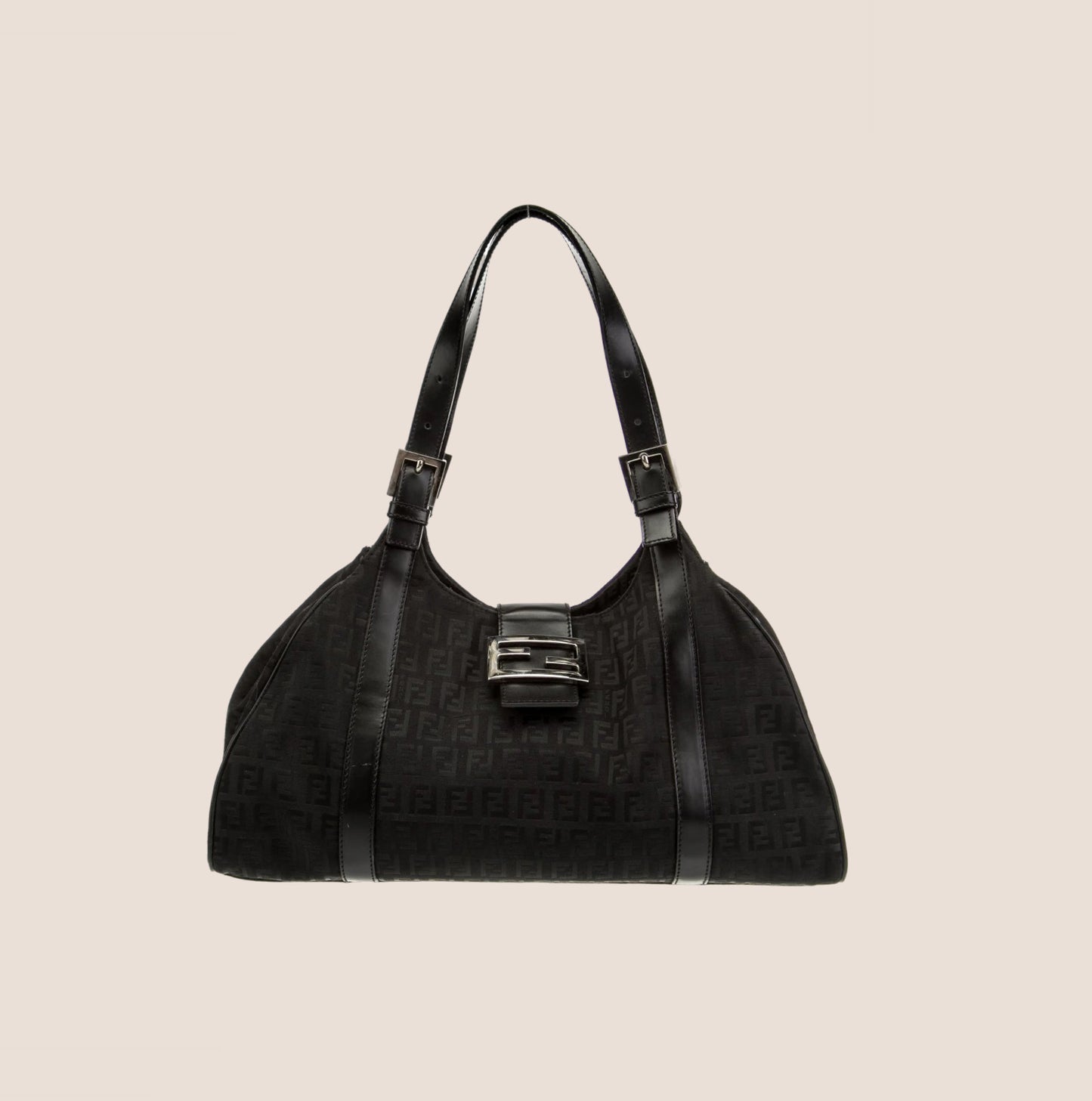 FENDI 2003 BLACK ZUCCHINO SHOULDER BAG – RDB