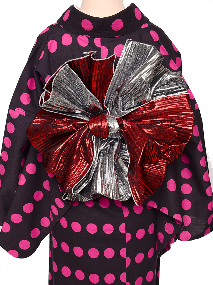 商品「ギラ☆ヘコ」RumiRockメタリック兵児帯｜Rumi Rock