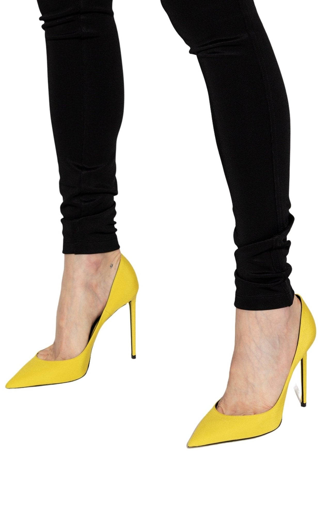 Saint Laurent Yellow 'ZOE' Stiletto Pump - Runway Catalog