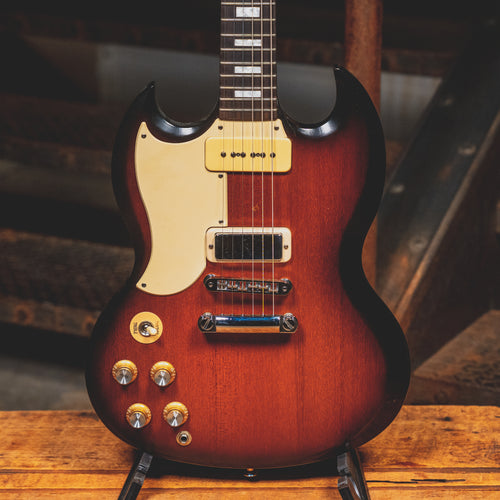 2012 Gibson SG 70's Tribute Lefty Electric Guitar, Tobacco Sunburst w/