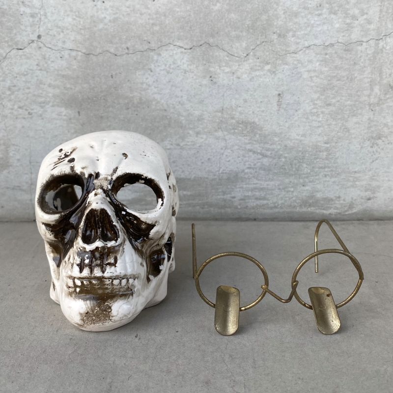 VINTAGE ANTIQUE SKULL ASHTRAY ヴィンテージ アンティーク スカル