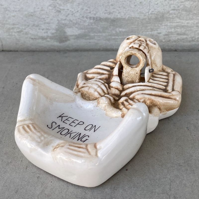 VINTAGE ANTIQUE SKULL ASHTRAY ヴィンテージ アンティーク スカル