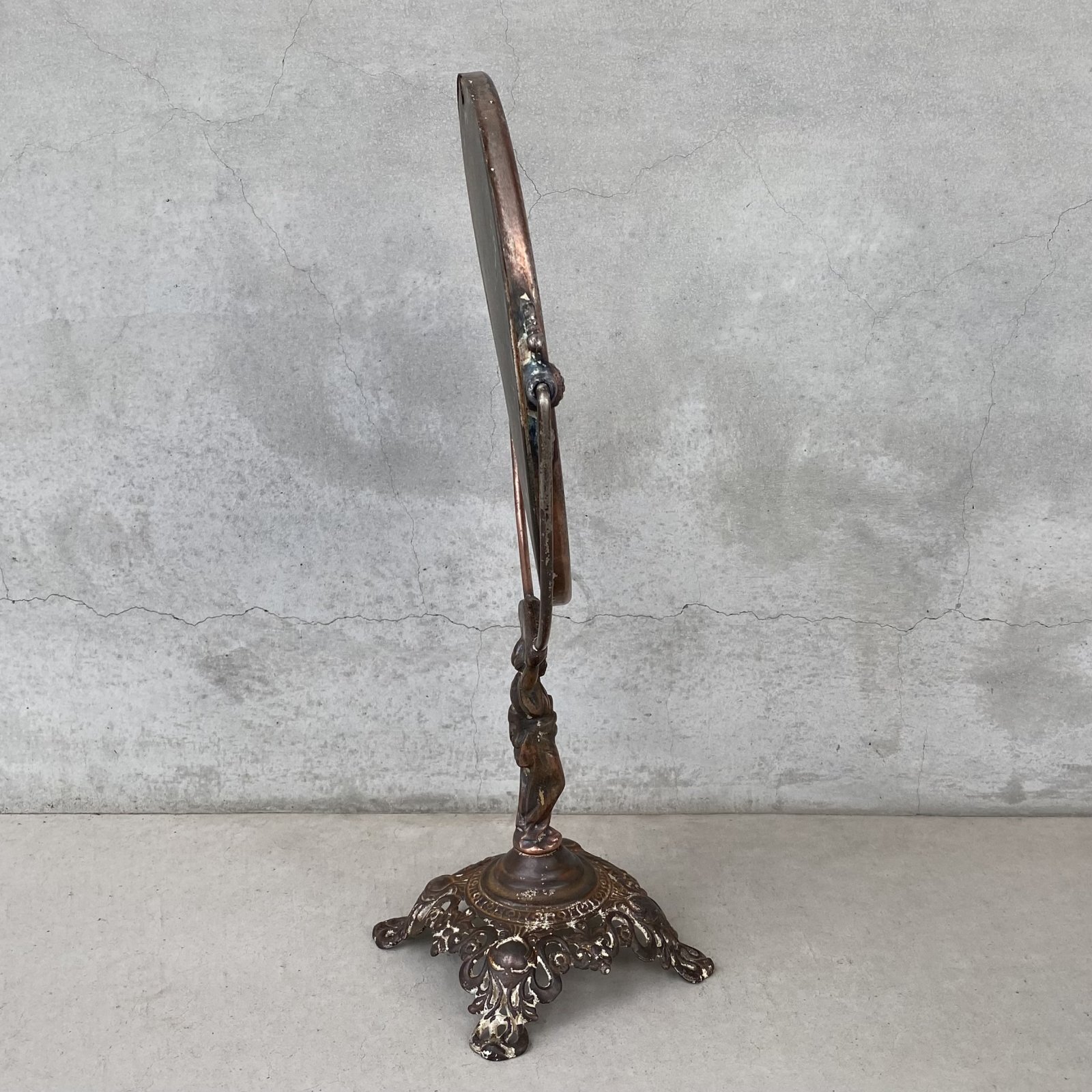 VINTAGE ANTIQUE STAND MIRROR GOLDEN MFG CO. ヴィンテージ