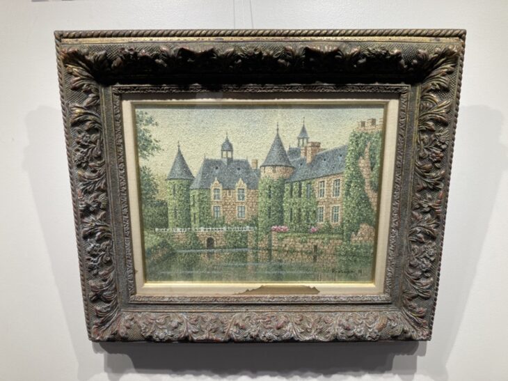 西村龍介 作『水辺の城』 ｜骨董品買取 緑和堂