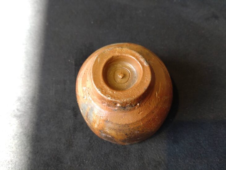 □人間国宝 備前焼 藤原雄 作 盃 『馬』真作保証 酒杯 干支 うま年