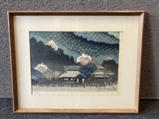東山魁夷 岩絵の具方式『朝雲』工芸画 買取価格相場｜骨董品買取 緑和堂
