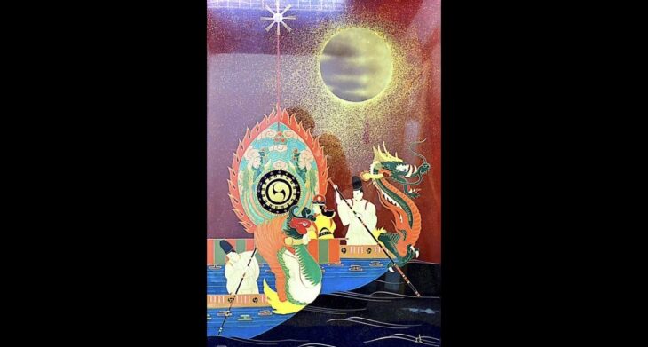 服部峻昇 作『遊 観月会』 ｜骨董品買取 緑和堂