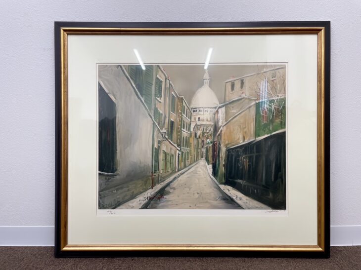 モーリス・ユトリロ作 『サン ラスティック通り リトグラフ』 ｜骨董品