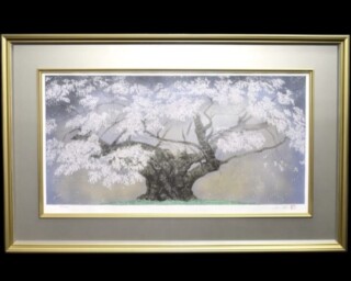 中川 一政 作『水彩画 鯛 扇面』 買取価格相場｜骨董品買取 緑和堂