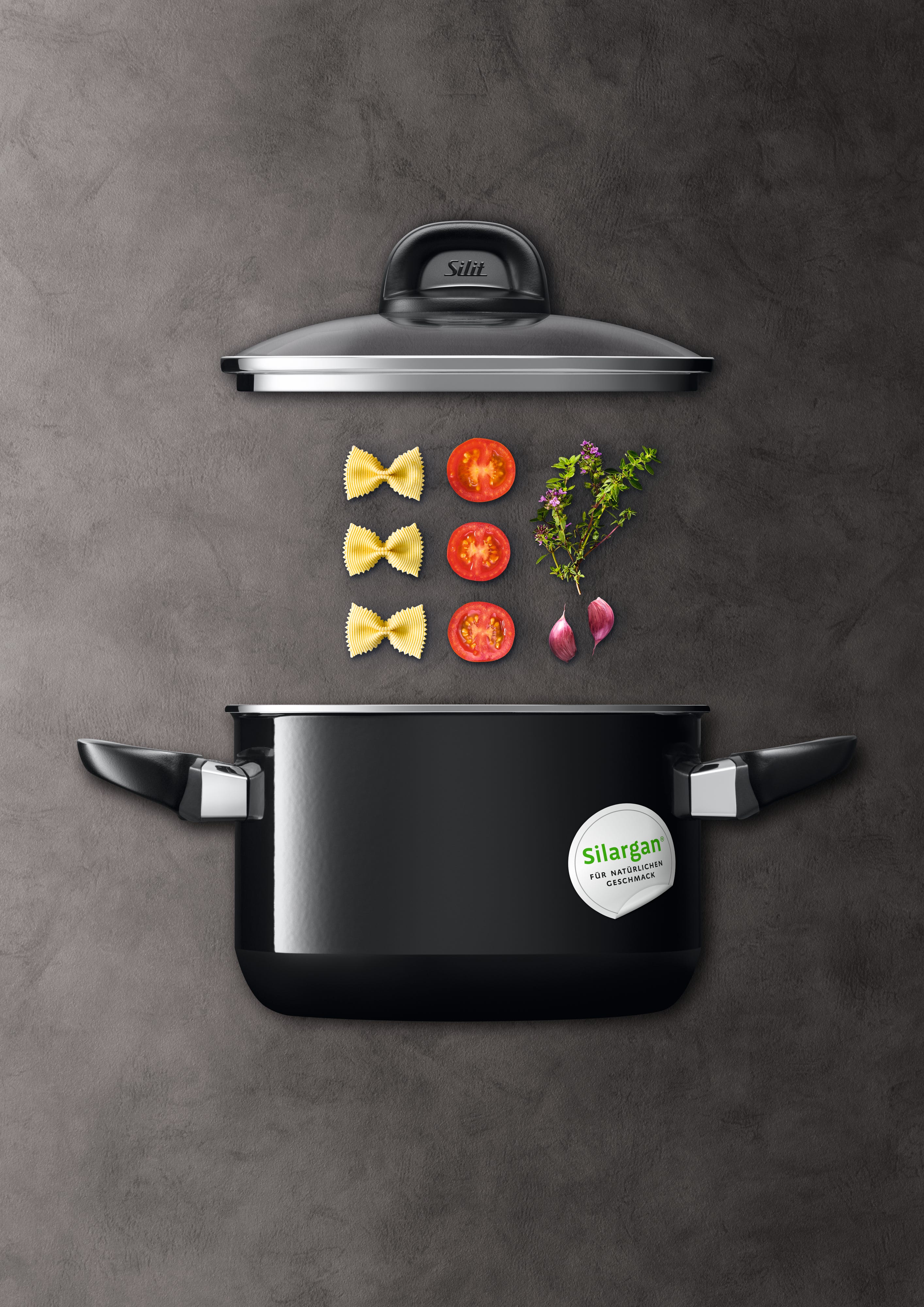 Silit Silargan Modesto Line Cookware Set 4-piece, Black