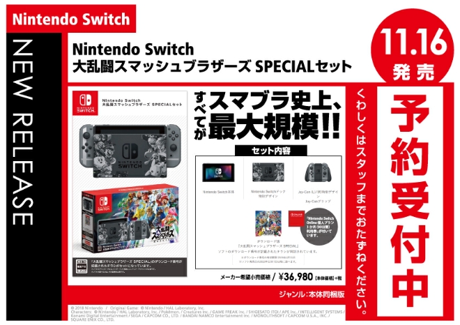 Nintendo Switch Nintendo Switch 大乱闘スマッシュブラザーズ SPECIAL