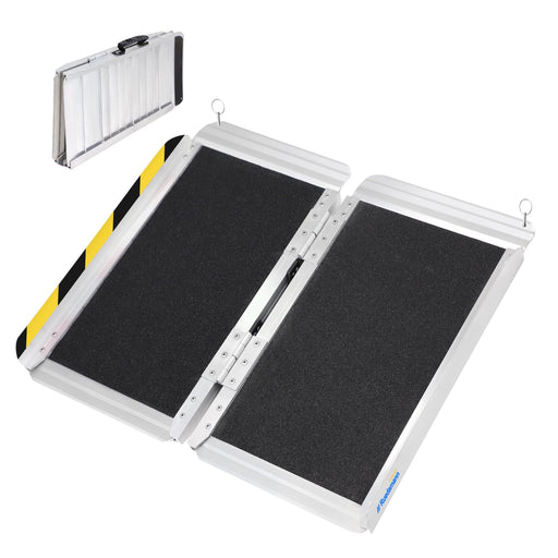 折り畳み式 車椅子スロープ 2つ折り 0106-0002 折り畳み式 車椅子