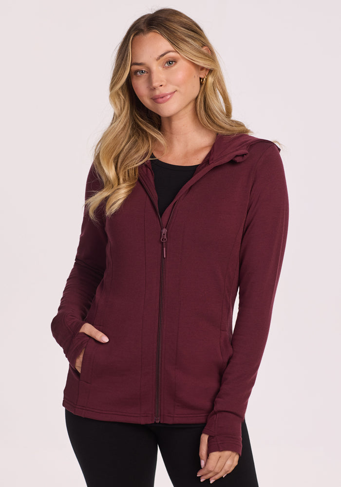 Wool Zip-Up Sweatshirt for Women | Zoey Merino Wool Hoodie – Woolx
