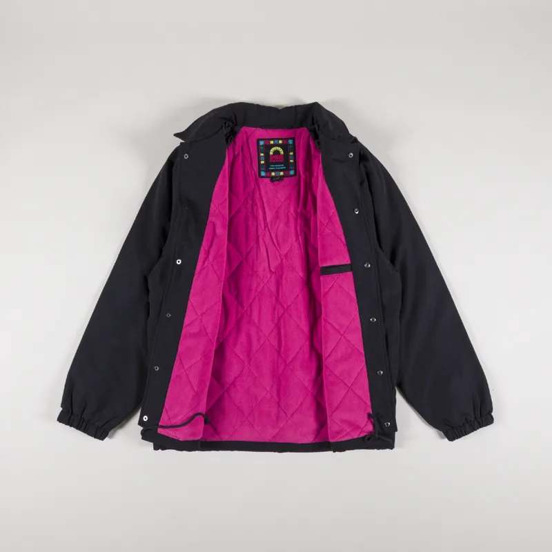 Deus Ex Machina Mens Melodies Coach Jacket Anthracite Black