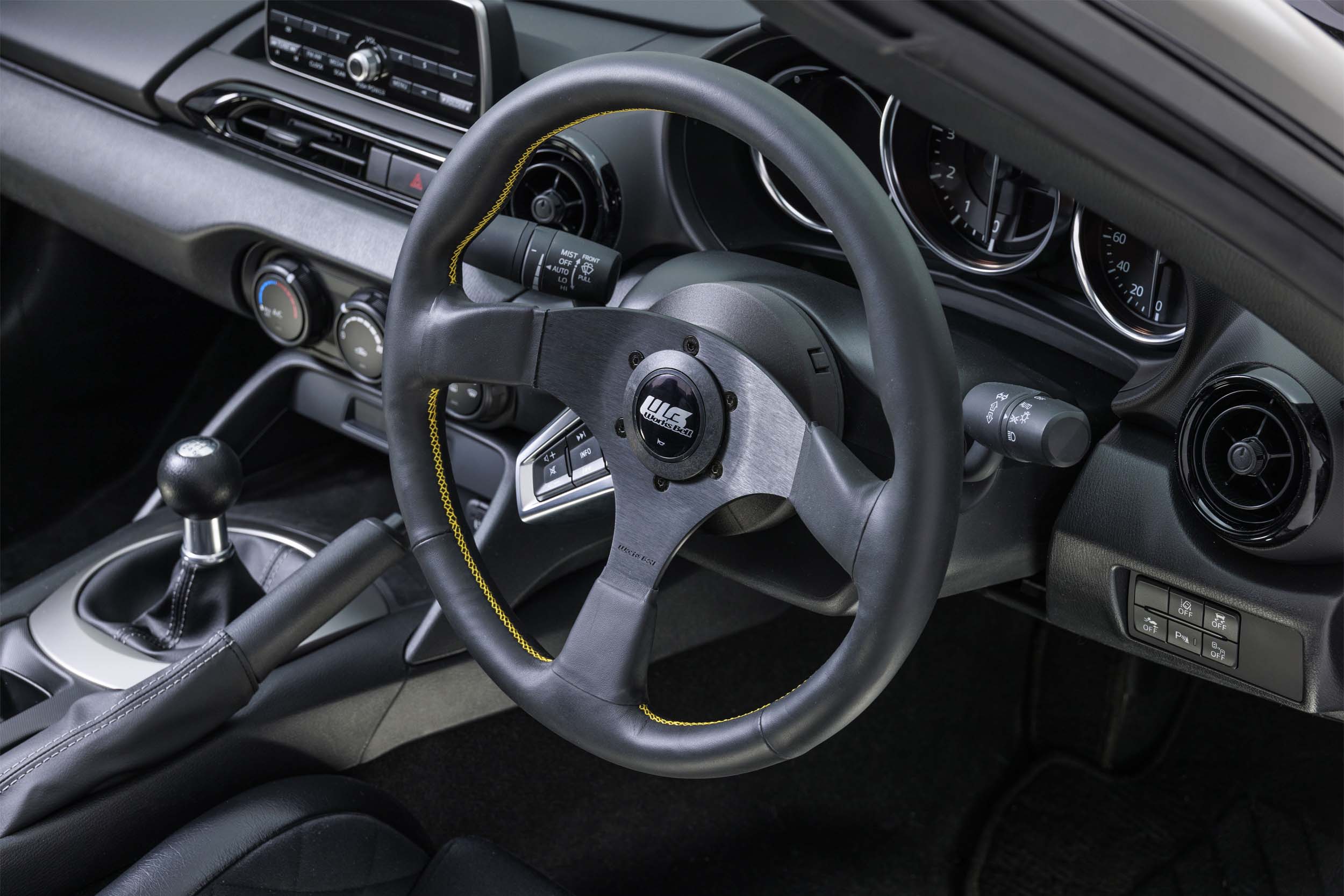 SRD（MAZDA）純正ステアリングスイッチ移設キット | worksbell