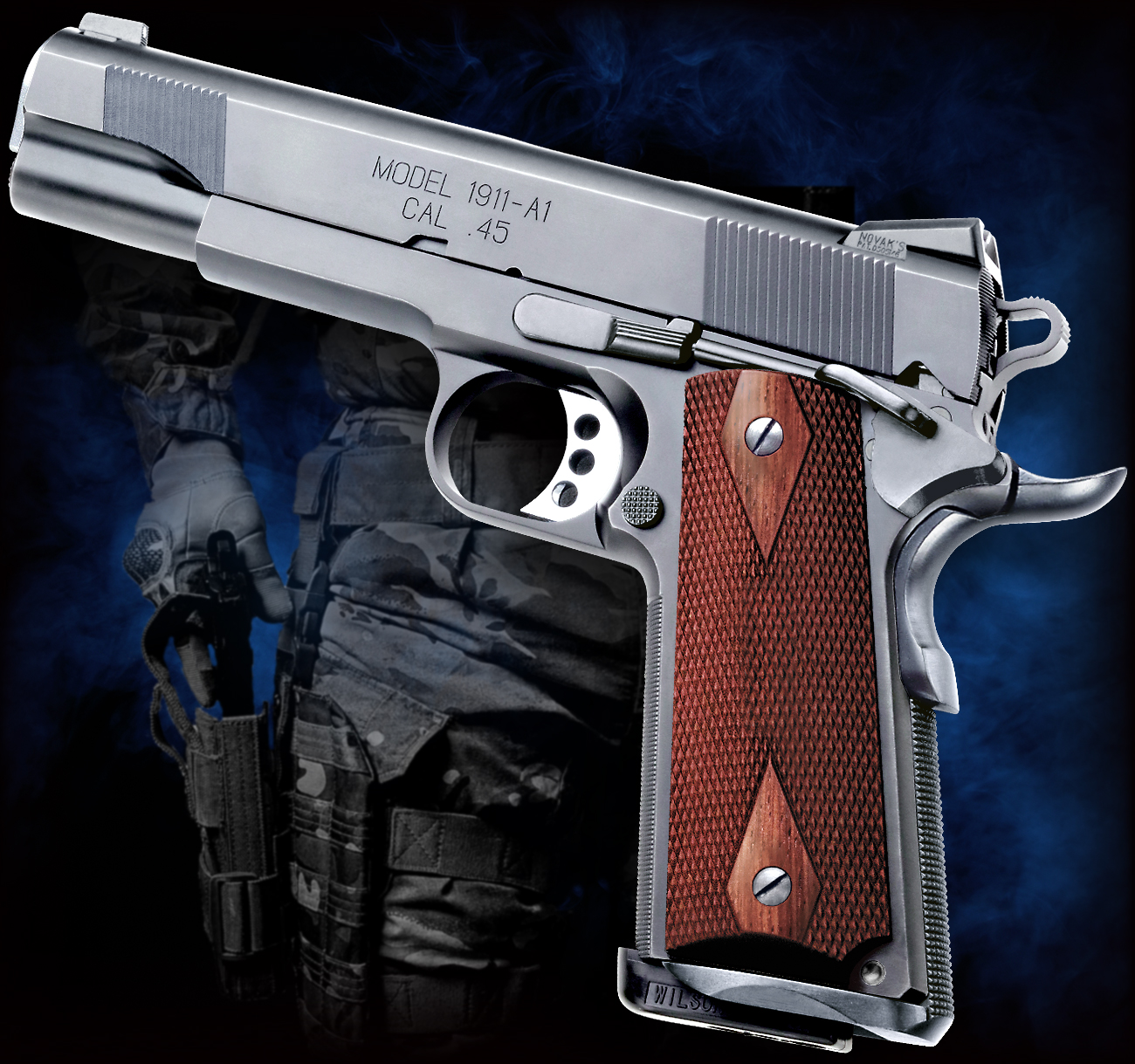 完売】WA L.A.ヴィッカーズ・カスタム 実物木製グリップ付 【WESTERN