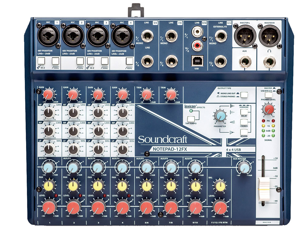 SOUND CRAFT サウンドクラフト Notepad 12FX ◇ 12ch小型ミキサー