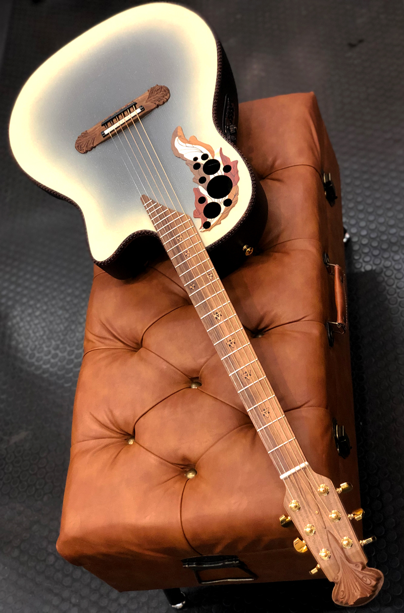 Ovation Adamas 2087GT-7 Reverse Beige Burst 【USA カスタムショップ