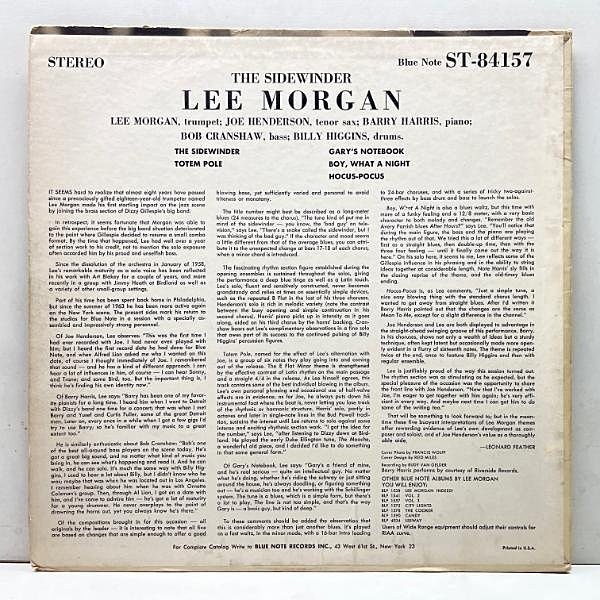 LEE MORGAN / The Sidewinder (LP) / Blue Note | WAXPEND RECORDS
