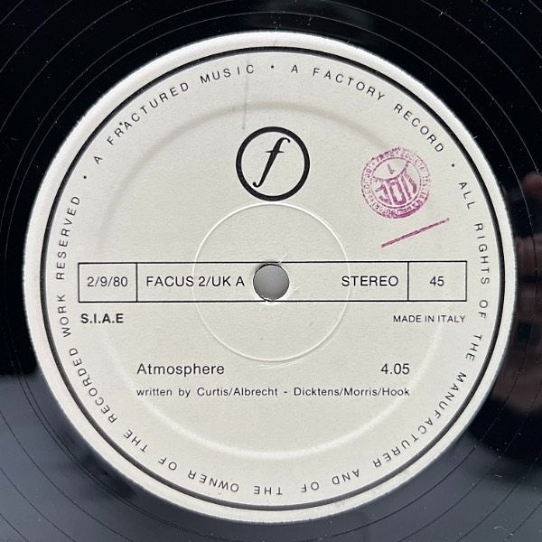 JOY DIVISION / Atmosphere (12) / Factory | WAXPEND RECORDS