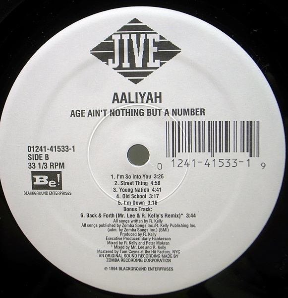 AALIYAH / Age Ain't Nothing But A Number (LP) / Jive | WAXPEND RECORDS